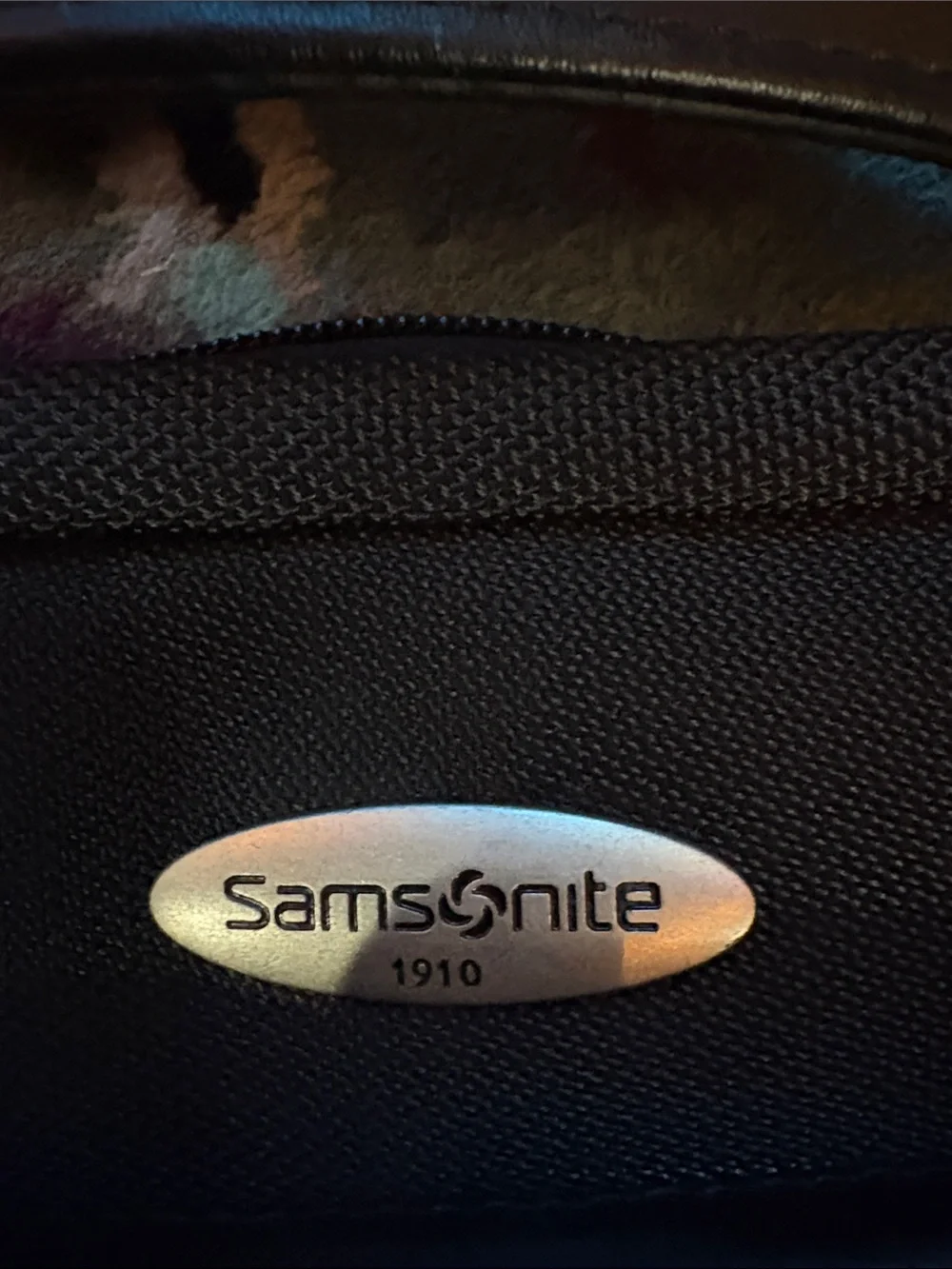 Samsonite Black Laptop Briefcase with Silver Accents